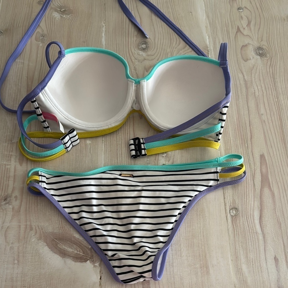 Striped Multicolor Bikini Set - Picture 6 of 6